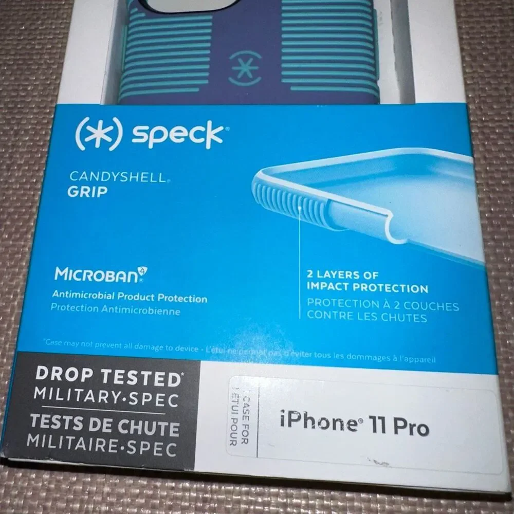 Speck iPhone 11 Pro Candyshell Grip Cell Phone Case Mykonos Blue Purple NWT